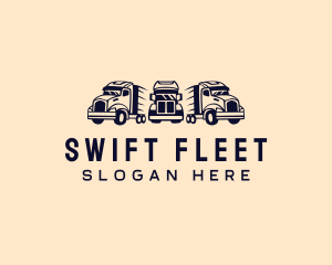 Transport Fleet Trucking logo design