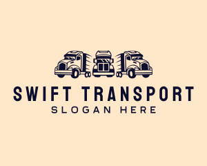 Transport Fleet Trucking logo design