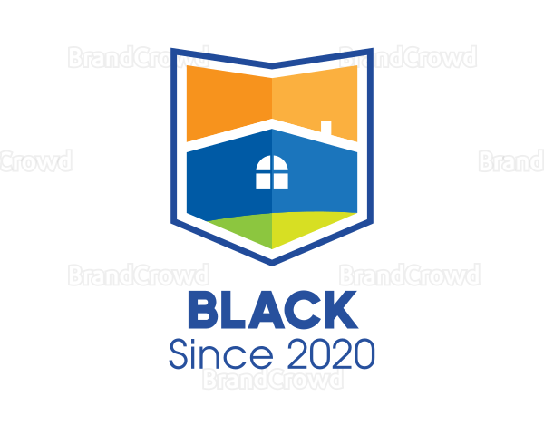 Real Estate Property Shield Logo