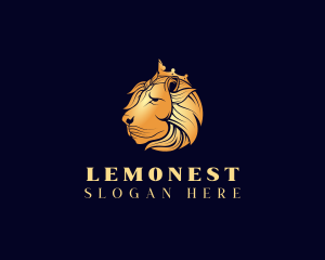 Financial - Regal Crown Lion logo design