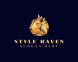 Finance - Regal Crown Lion logo design