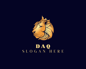 Accounting - Regal Crown Lion logo design