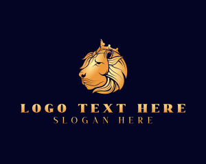 Investment - Regal Crown Lion logo design