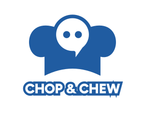 Hat - Blue Chef Messaging logo design