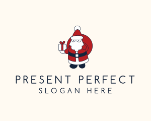 Gift - Santa Claus Gift logo design