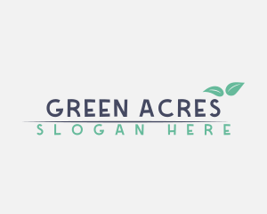Nature Organic Leaf logo design