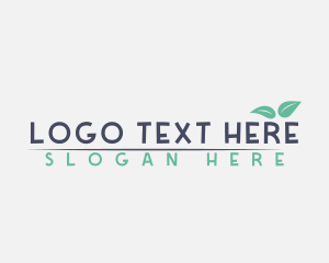 Vegan - Nature Organic Leaf logo design
