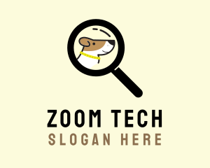 Zoom - Dog Search Finder logo design