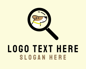 Zoom - Dog Search Finder logo design