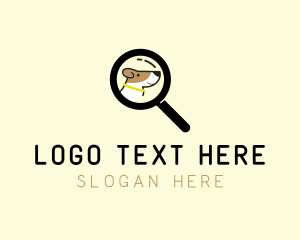 Zoom - Dog Search Finder logo design