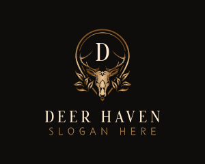 Deer Stag Wildlife logo design