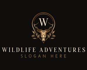 Deer Stag Wildlife logo design