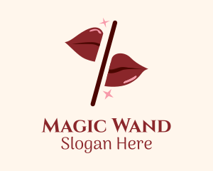 Wand - Magic Lips Beauty logo design