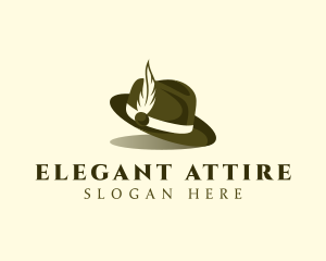 Attire - Fedora Fashion Hat logo design