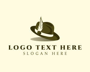 Cowboy - Fedora Fashion Hat logo design