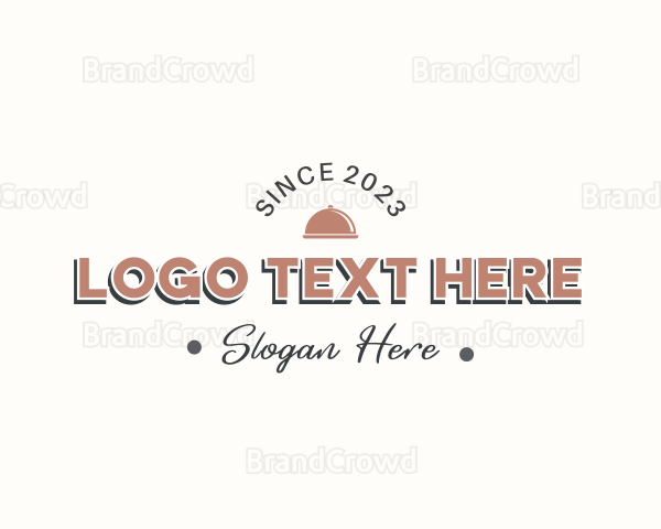 Vintage Kitchen Banner Wordmark Logo