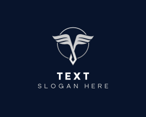 Wing Startup Letter T logo design