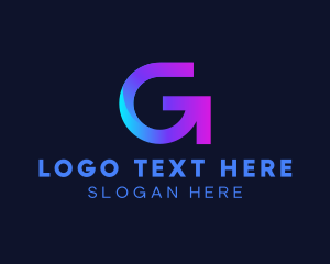 Logistics - Startup Arrow Letter G Business logo design