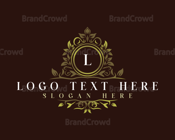 Luxury Foliage Wreath Logo