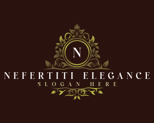 Luxury Foliage Wreath logo design