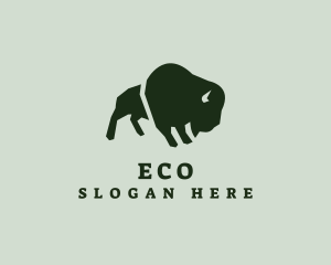 Bison Buffalo Animal Logo