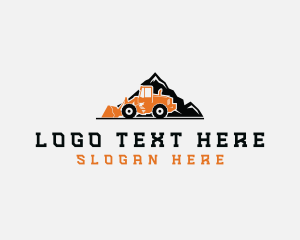 Contractor - Front Loader Mountain Construction logo design