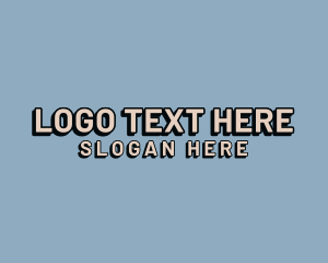 Hippoe - Simple Hipster Wordmark logo design