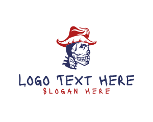 Pubg - Cowboy Skull Head logo design