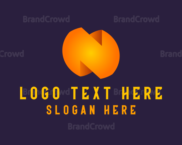 Generic Orange Letter N Logo