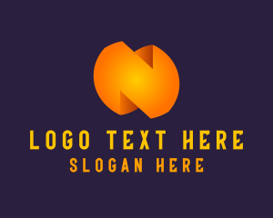Networking - Generic Orange Letter N logo design