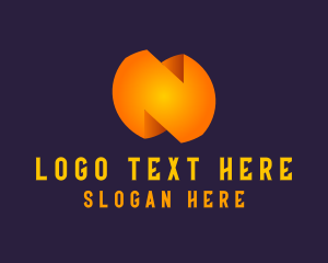 Entertainment - Generic Orange Letter N logo design