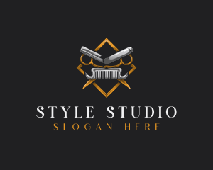 Hairstylist - Hairstylist Barbershop Grooming logo design