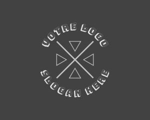 Hipster Apparel Brand Logo