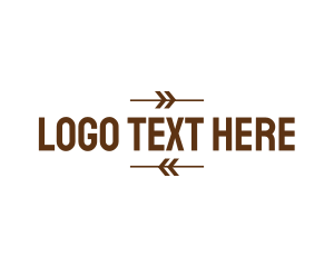 Wordmark - Bohemian Brown Archer logo design