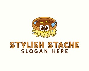 Moustache - Moustache Brush Cleaner logo design