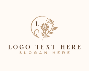 Feminine - Floral Artisan Wedding logo design