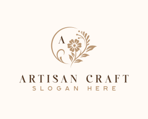 Floral Artisan Wedding logo design