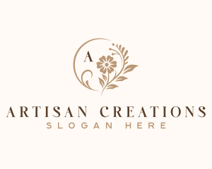 Floral Artisan Wedding logo design