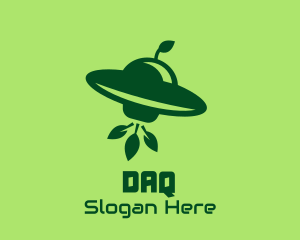 Spaceship Leaf Invasion Logo