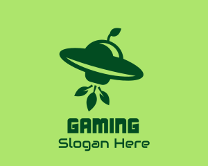 Spaceship Leaf Invasion Logo