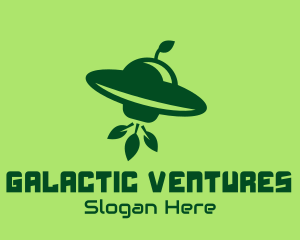 Spaceship - Spaceship Leaf Invasion logo design