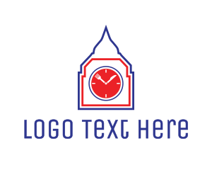 London Restaurant Clock Tower Logo