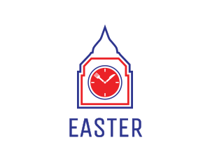Meal - London Restaurant Clock Tower logo design