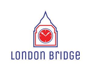 London - London Restaurant Clock Tower logo design