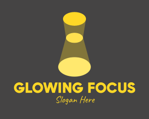 Spotlight - Yellow Spotlight Lighting logo design