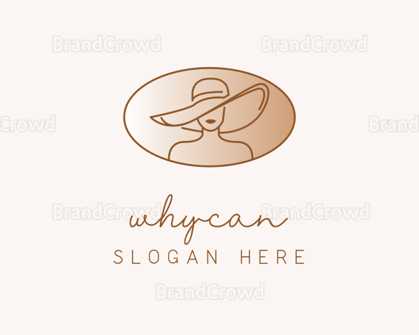 Fashion Hat Woman Logo