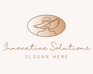 Fashion Hat Woman Logo