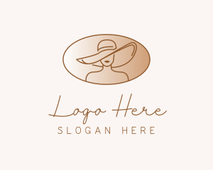 Fashion Hat Woman Logo