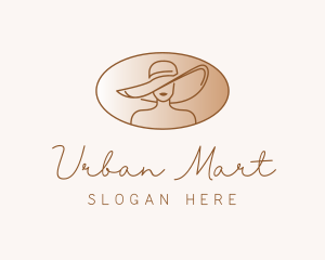 Fashion Hat Woman Logo