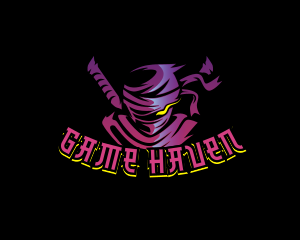 Ninja Online Gaming  logo design